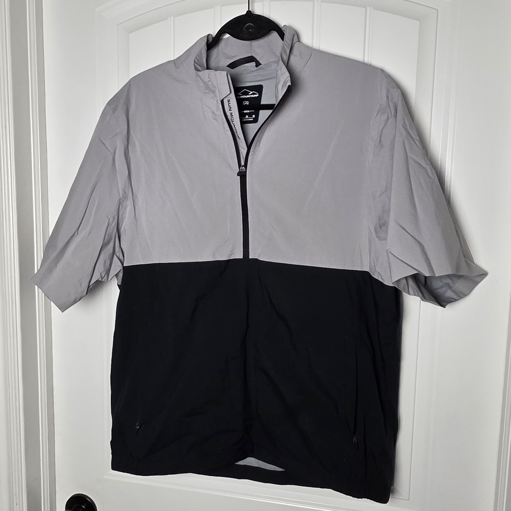 SUN MOUNTAIN Men's Monsoon Short Sleeve Rain Jacket Medium